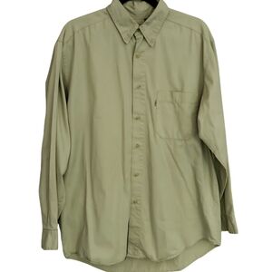 Levi's Men's Long Sleeve Tan Color Shirt in Size Medium
